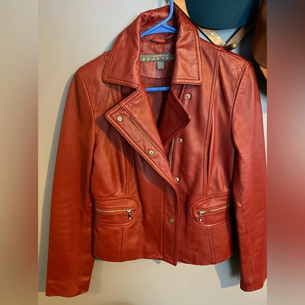 Kenneth Cole Leather jacket - Picture 1 of 5